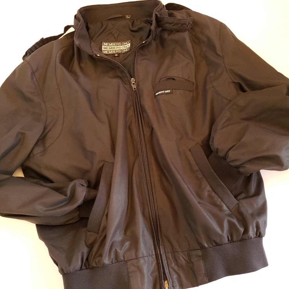 MEMBERS ONLY | Classic Vintage Racer Jacket Medium
